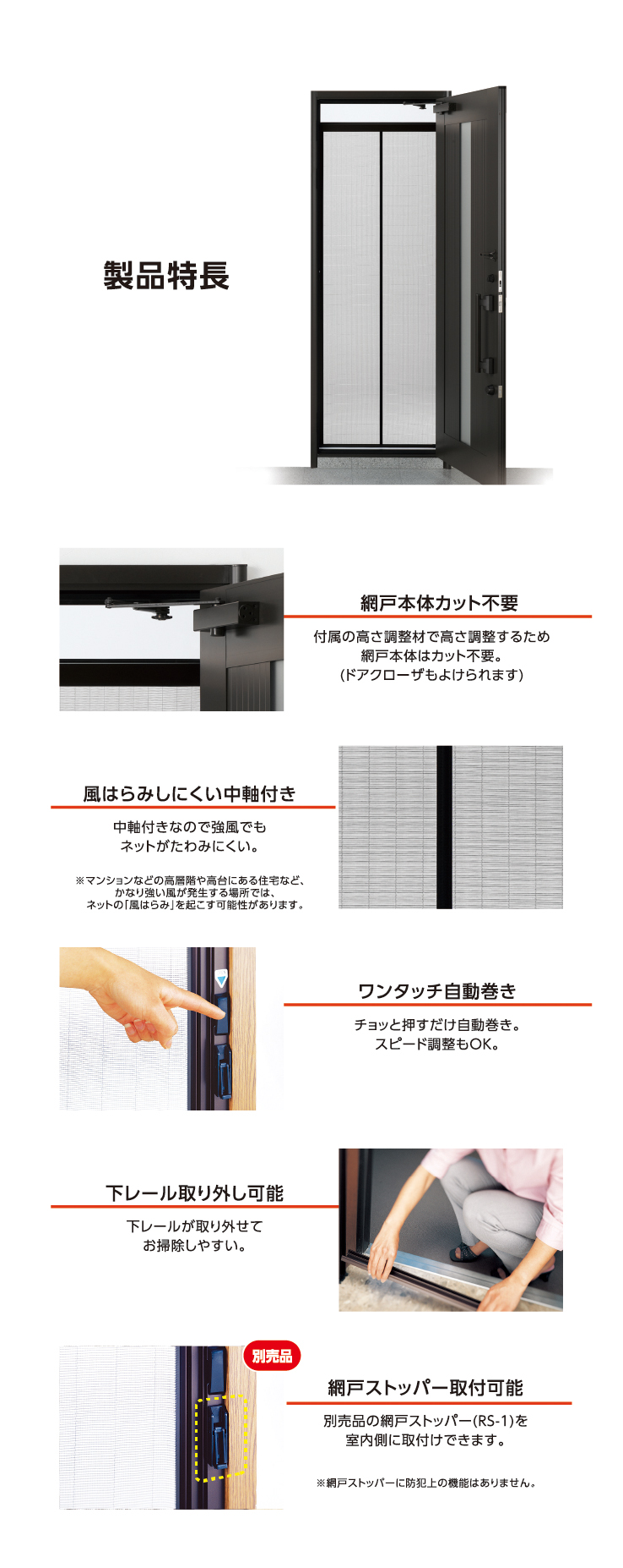 最新な 川口技研 ノーカットロータリー網戸 NC-21